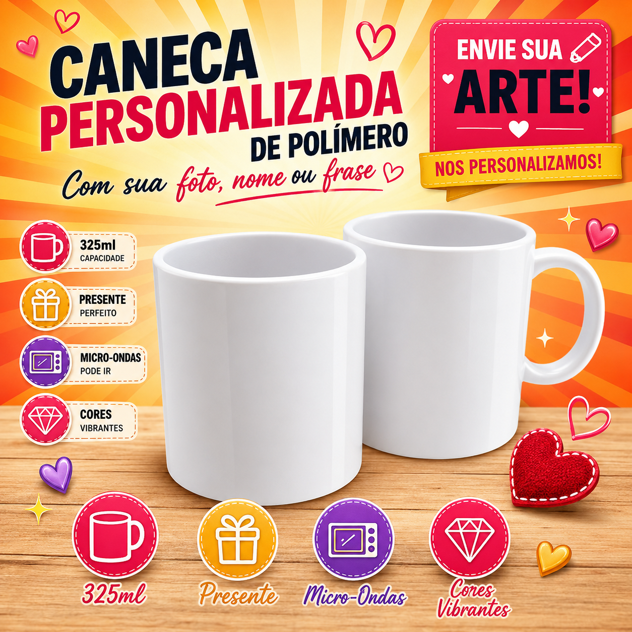 Caneca Polimero